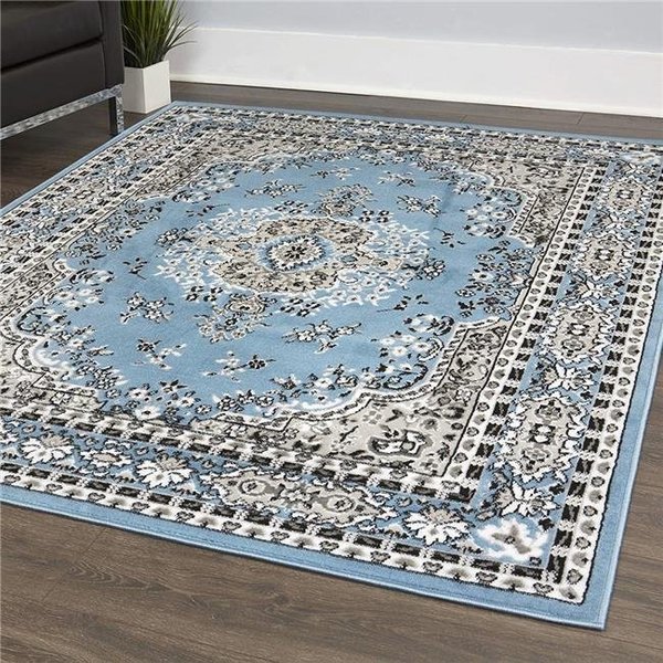 Home Dynamix Home Dynamix 769924532317 3 ft. 7 in. x 5 ft. 2 in. Lyndhurst Asiana Area Medallion Rug - Blue 769924532317